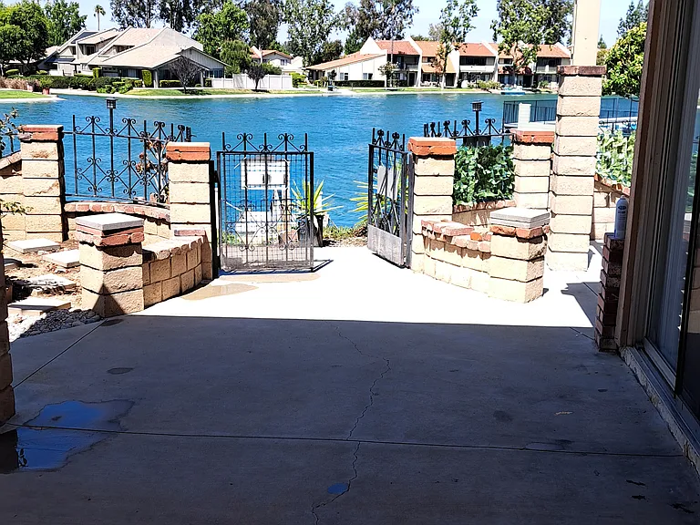 Back gate to lake