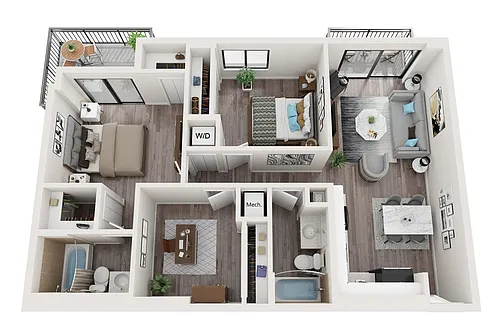 Floor plan B14D