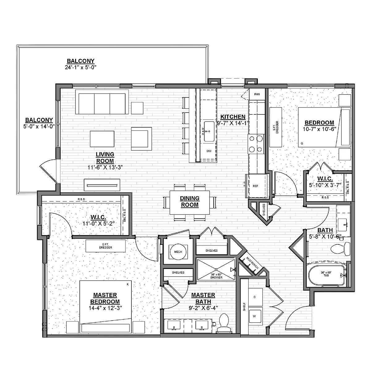 Floor plan B3