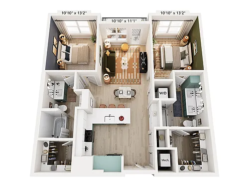 Floor plan B2-80