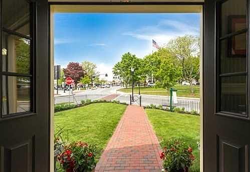 View of Reading Square out the front door.