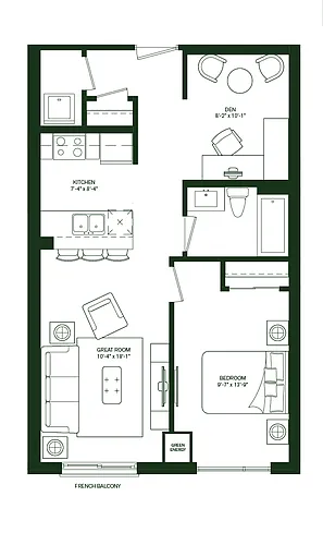 Floor plan 1107