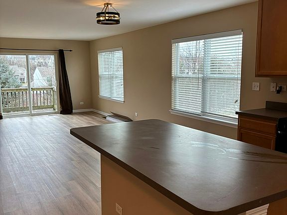 Open floor plan view from kitchen island