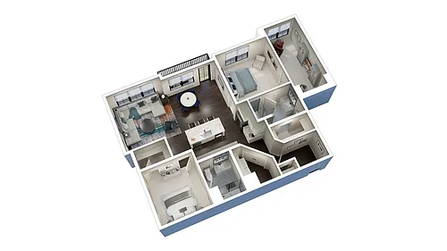 Floor plan C3 with Den