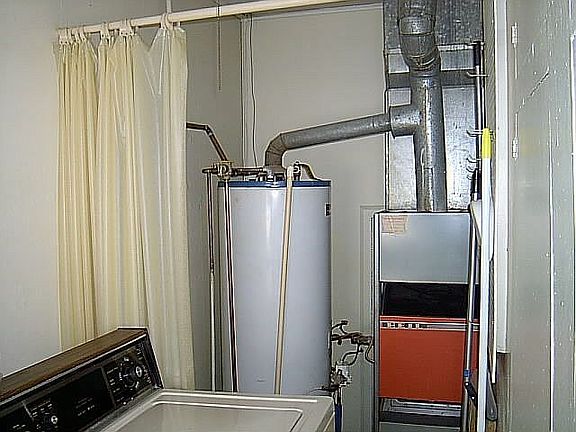Interior utility room.
