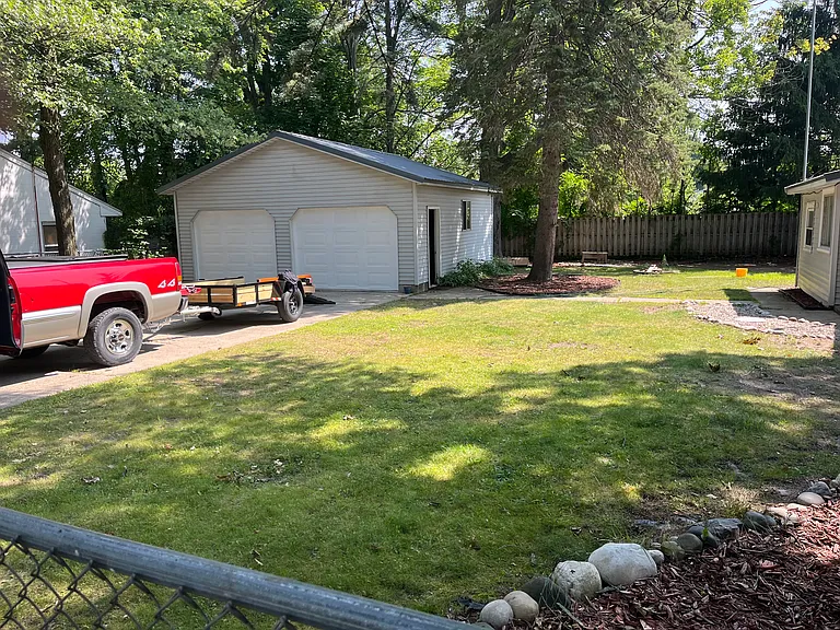 garage on evergreen street