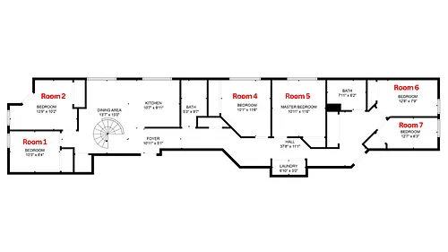 Floor plan 10777 Ashton 302 Single Room 5