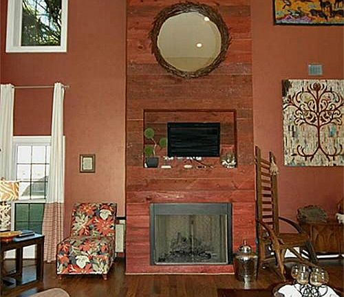 Fireplace in family room