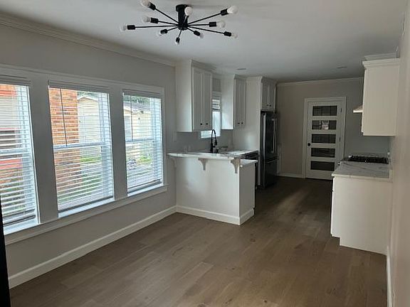 Dining room and kitchen
