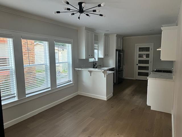 Dining room and kitchen