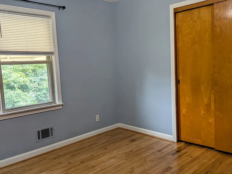 A double door closet for added convenience.