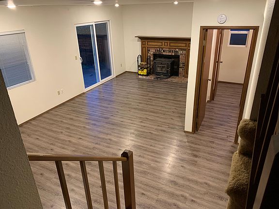 Family Room with fireplace insert