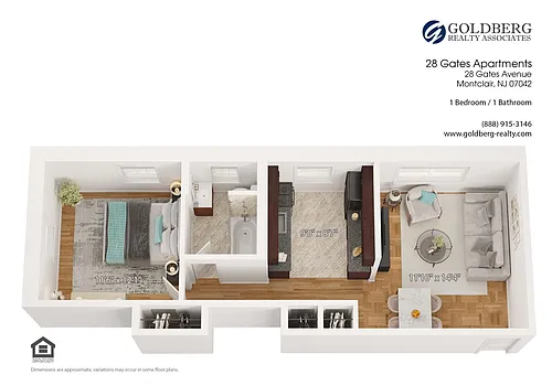 Floor plan One Bedroom