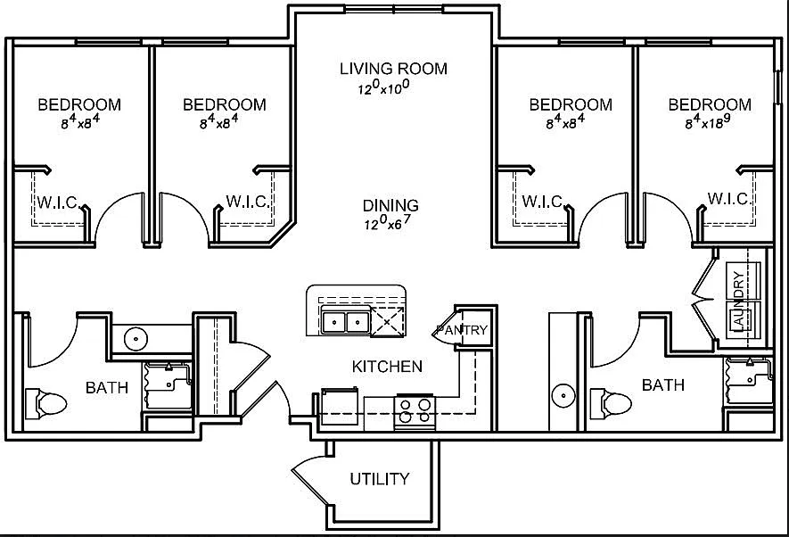 Floor plan Tower 4x2