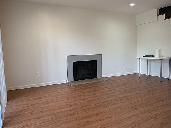 Living room with fireplace