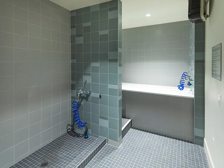 All wash station area perfect for pets, bikes, and outdoor gear