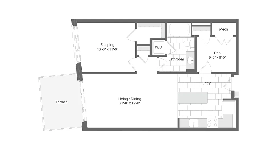 Floor plan Annapolis Den