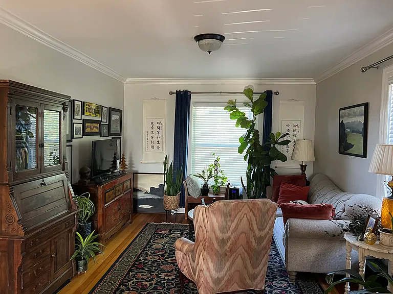 Living Room (updated with white ceiling fan)