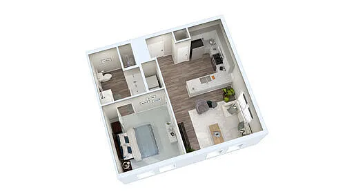 Floor plan 1x1M