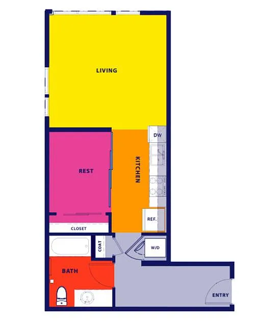 Floor plan One Bedroom