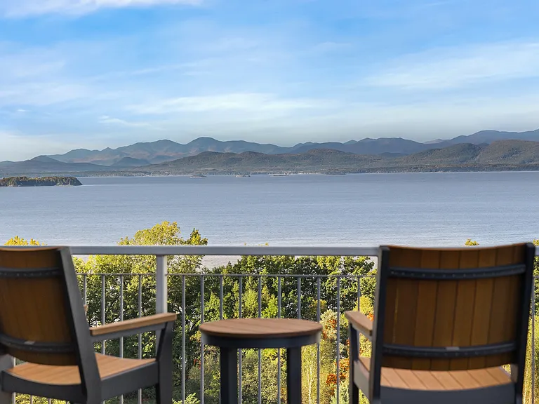 South Roof Deck View of Lake Champlain
