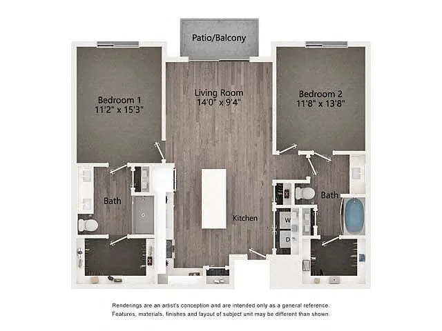 Floor plan 2B