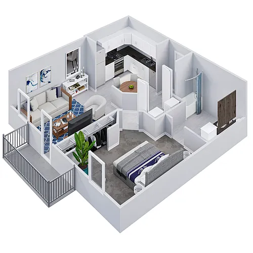 Floor plan One Bedroom