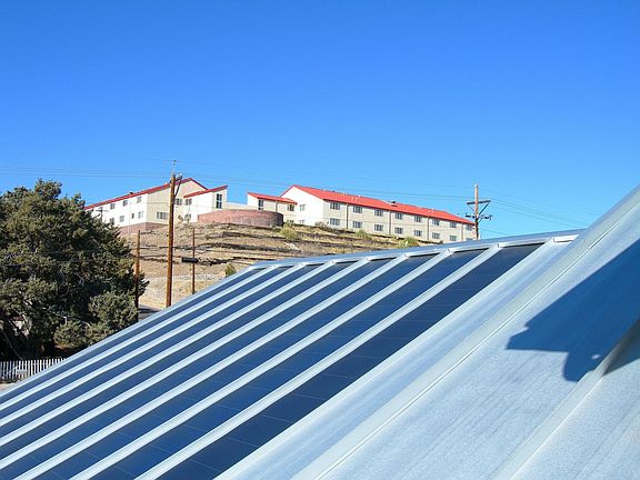 Metal roof- solar panels incorporated
