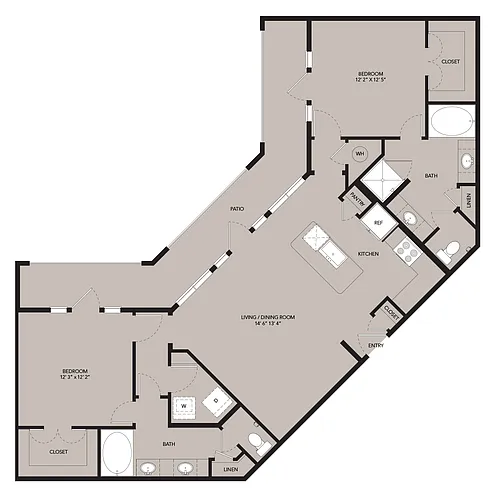 Floor plan B3-1287sf