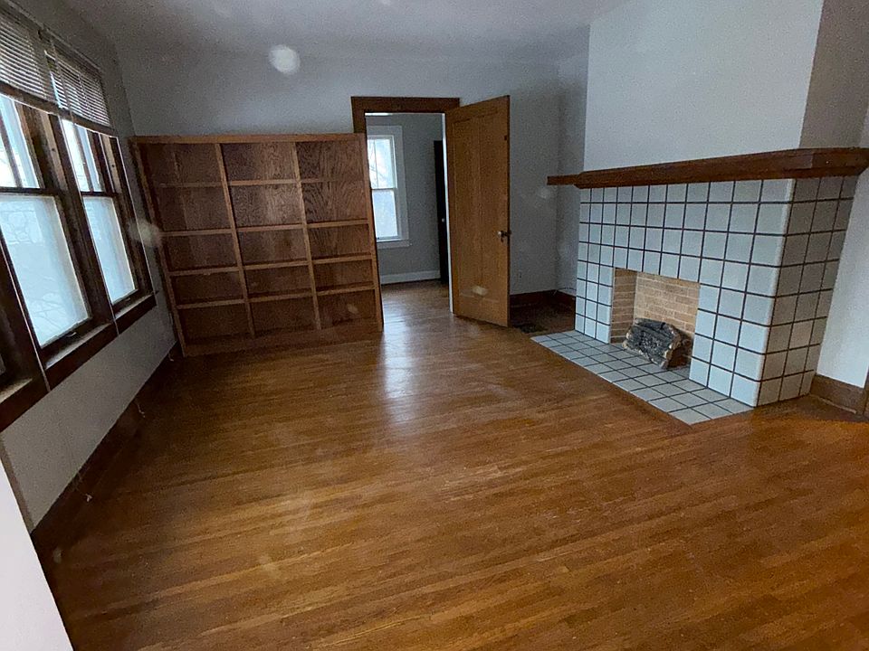 Living room from entry door at top of staircase