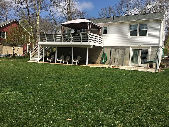 Patio on back of home