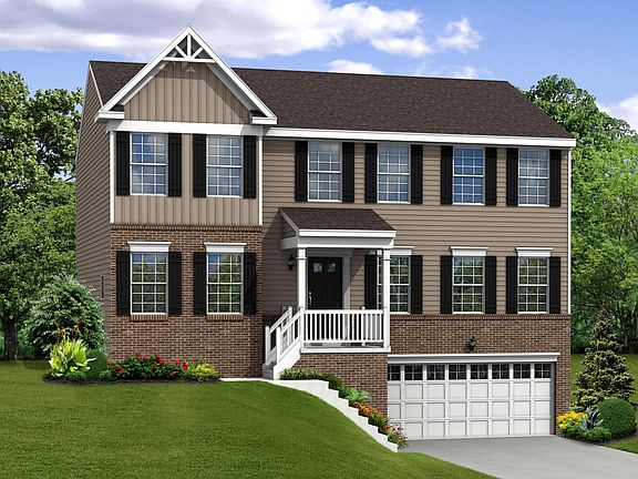 Elevation G Opt Victorian Facade, Porch Garage Door