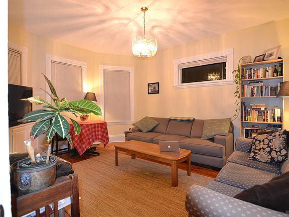 large living room with three windows