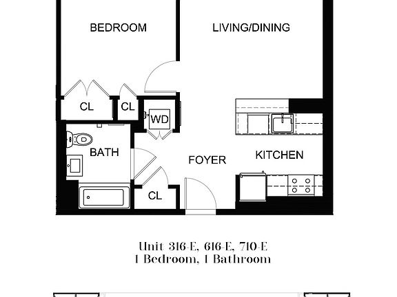 2nd image of 55 N 5th St APT E316
