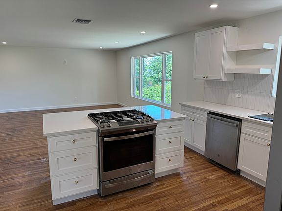 Kitchen into the living room