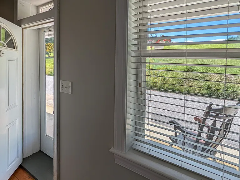 Relax on the front porch and drink you morning coffee.