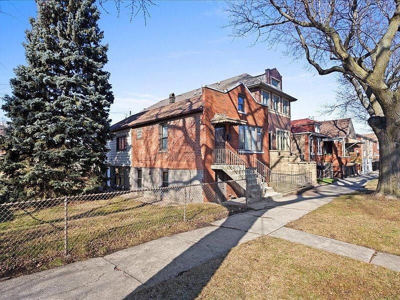Single family home on a massive double lot.