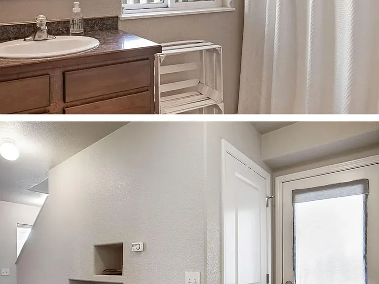 Master bath
Hallway to back door