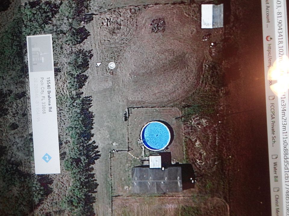 Arial view of property