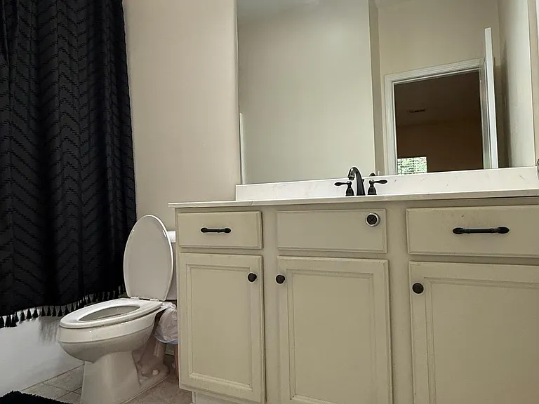 Plenty of storage under vanity