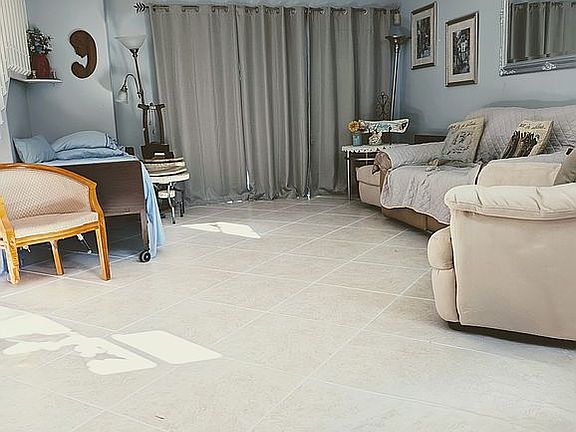 Living room from front door