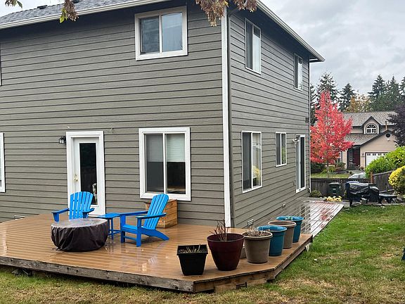 Fenced back and side yards