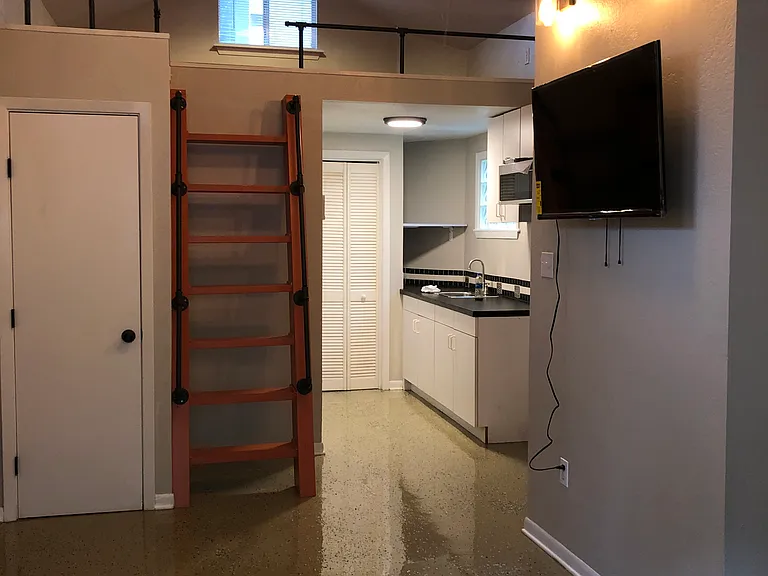 Studio with loft - could fit two people. Comes with the Unit A and B rentals -