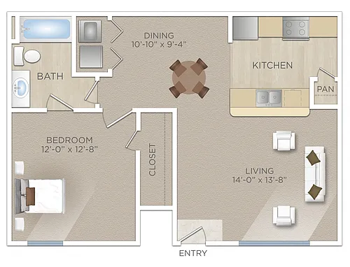 Floor plan Guadalupe (A3)