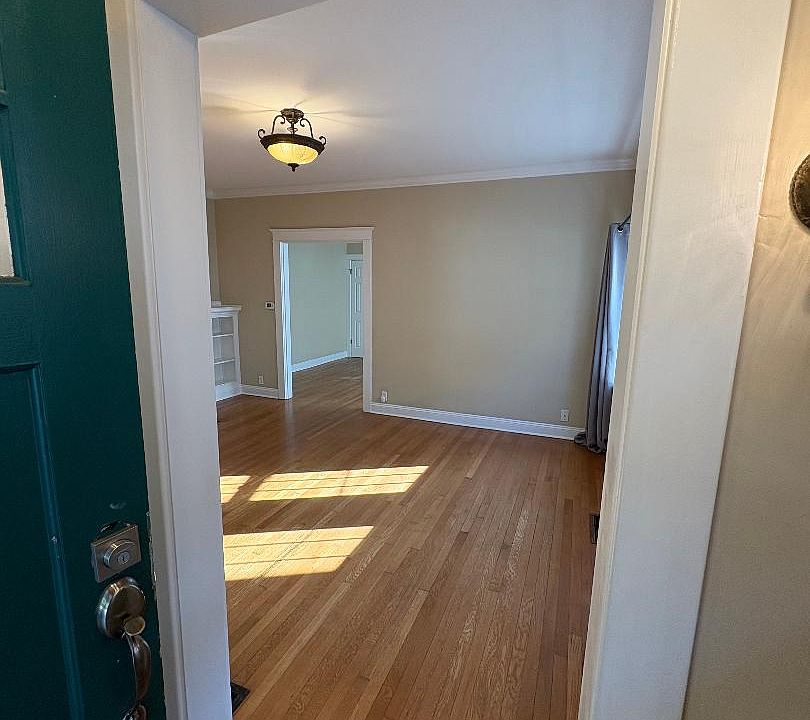 Entrance through front door