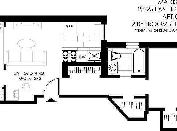 2nd image of 23-25 E 124th St #A