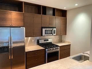 Kitchen with stainless appliances
