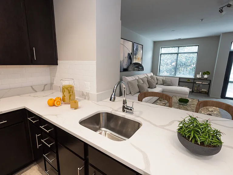 Exquisite kitchens with deep stainless steel sinks