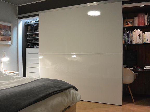 Bedroom with built in Close and Office