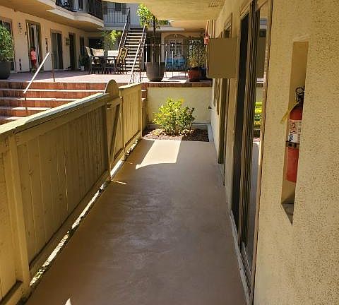 Walk way of apt #18
